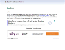 Tablet Screenshot of buystock.net